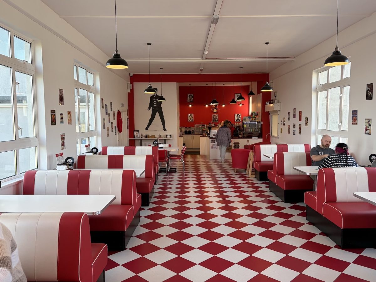 Interior shot of The Jailhouse Diner, Portland, Dorset