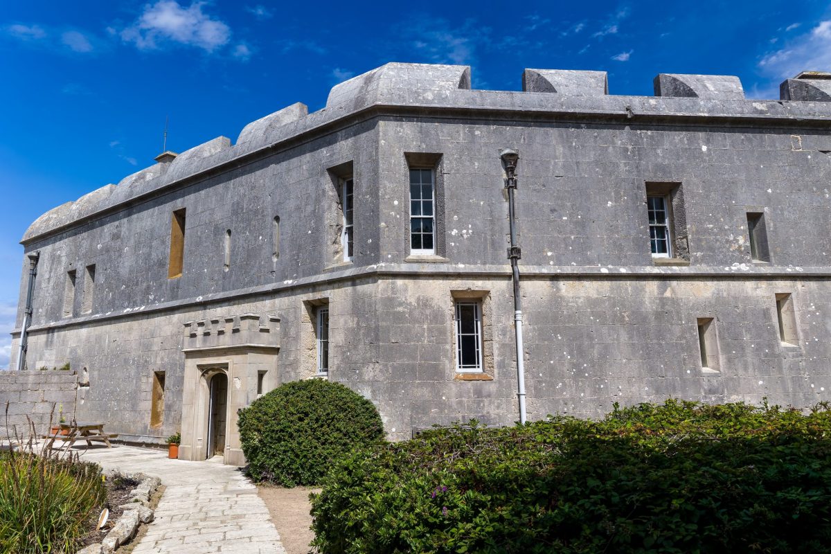 Exterior of Tudor era coastal fort, Portland, Dorset.