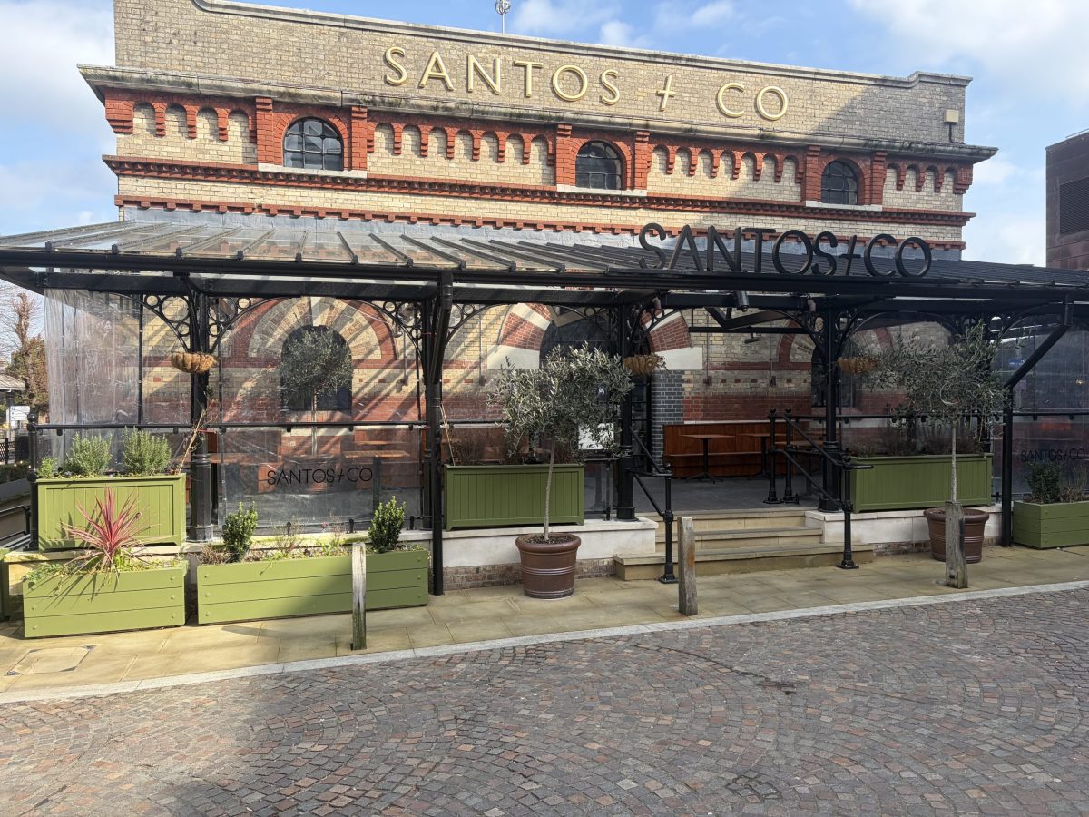 Exterior of Santo and Co Restaurant