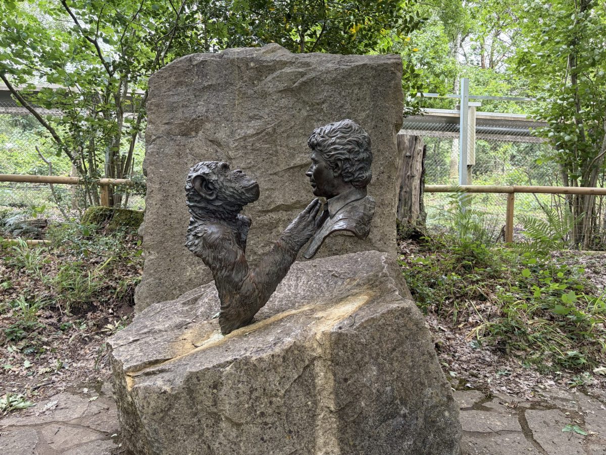 Jim Cronin memorial at Monkey World Ape Rescue Centre in Dorset