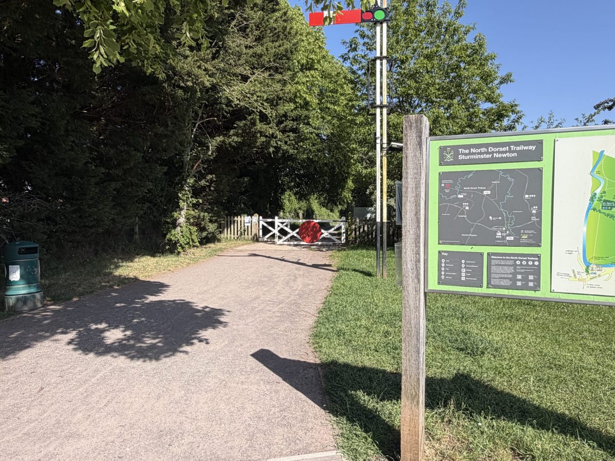 Entrance to the North Dorset Trailway at Sturminster Newton, Dorset