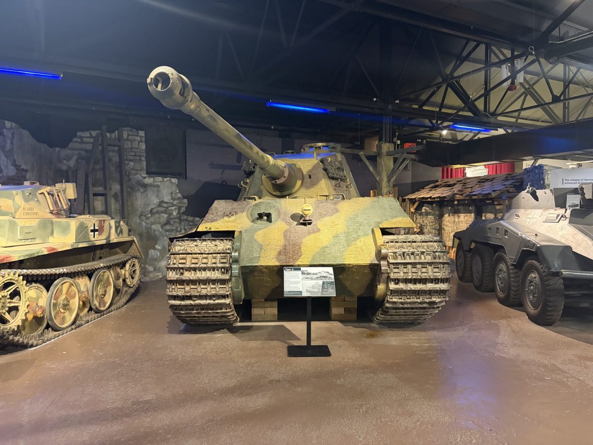 Tiger II (King Tiger) tank on display at The Tank Museum in Bovington, Dorset