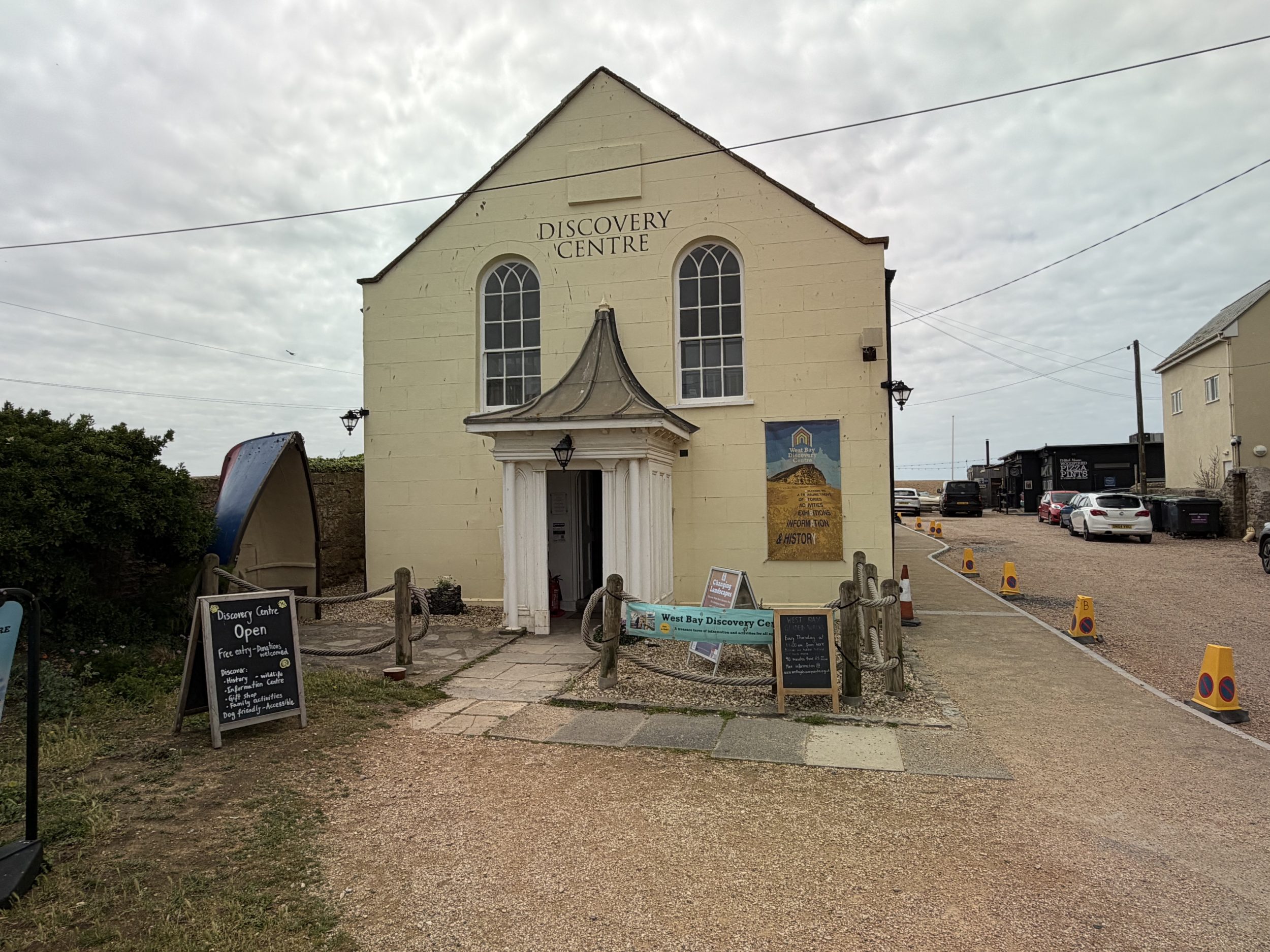 West Bay Discovery Centre in Dorset, showcasing the area's fishing heritage and Jurassic Coast history.